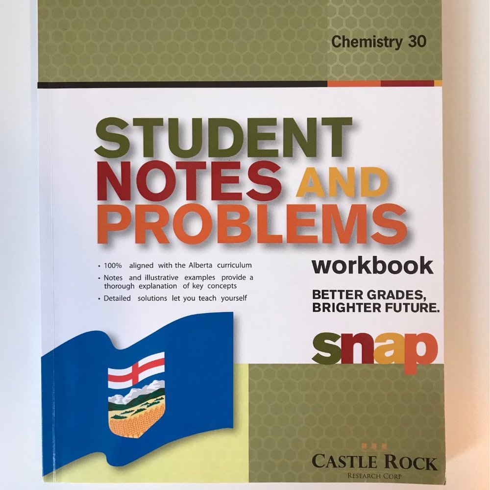 Alberta Curriculum Chemistry Workbook